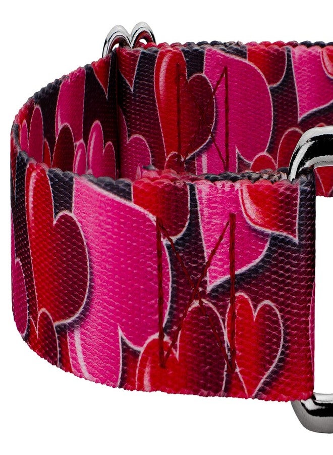 كانتري بروك ديزاين طوق ومقود للكلاب من Country Brook Petz - Romantic Hearts Martingale - مجموعة Affection التي تضم تصاميم ستعشقها (1 بوصة، متوسط) - Image 5